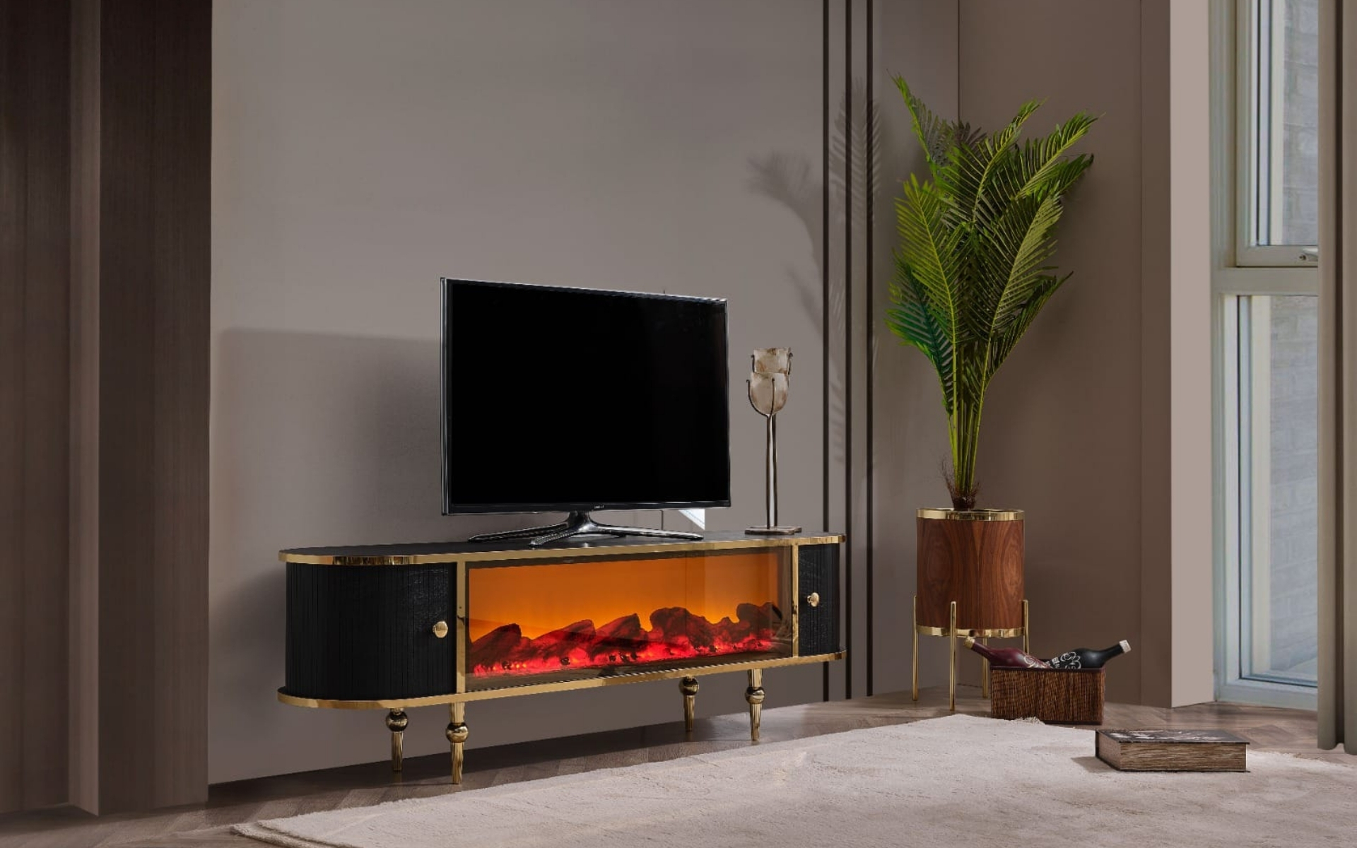 Lotus tv ünite siyah